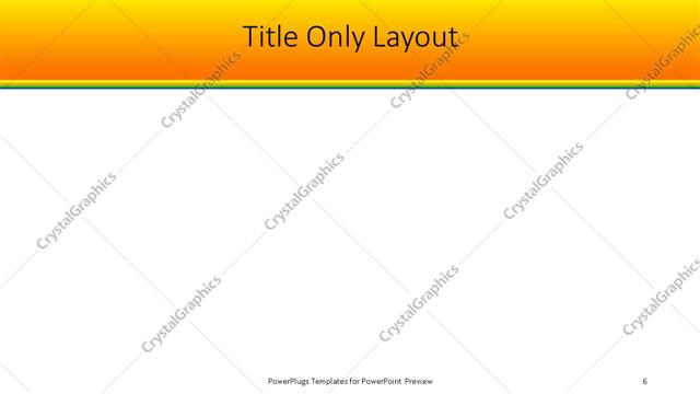 Title Only presentation slide layout