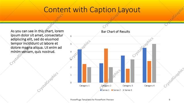Content with Caption presentation slide layout