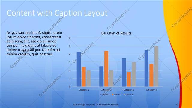 Content with Caption presentation slide layout