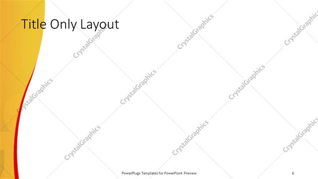 Title Only presentation slide layout