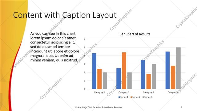 Content with Caption presentation slide layout