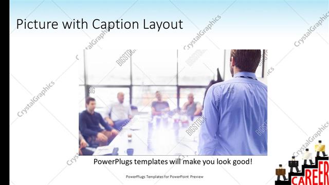 Picture with Caption presentation slide layout