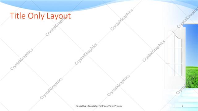 Title Only presentation slide layout