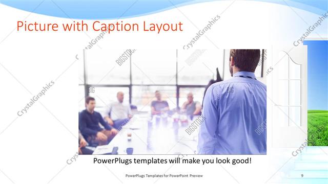 Picture with Caption presentation slide layout
