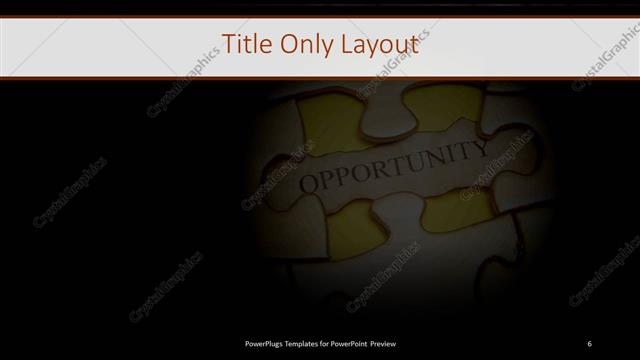 Title Only presentation slide layout