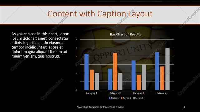 Content with Caption presentation slide layout