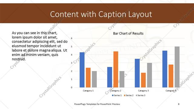 Content with Caption presentation slide layout