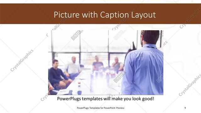 Picture with Caption presentation slide layout