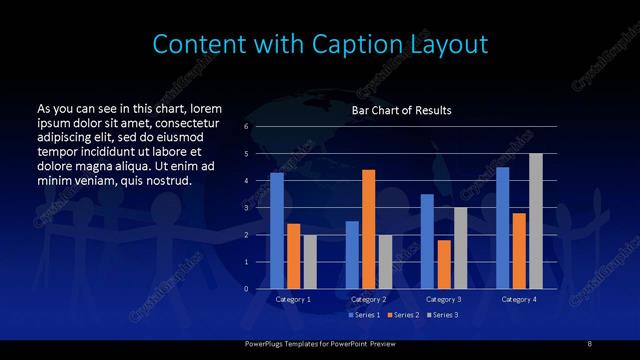 Content with Caption presentation slide layout