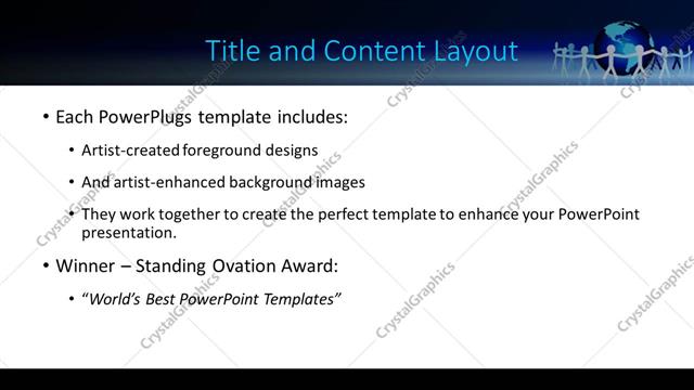 Title and Content presentation slide layout