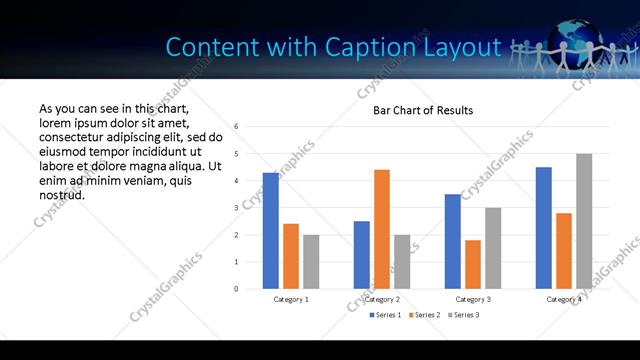 Content with Caption presentation slide layout