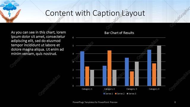 Content with Caption presentation slide layout