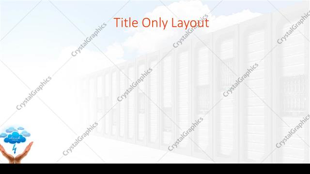 Title Only presentation slide layout