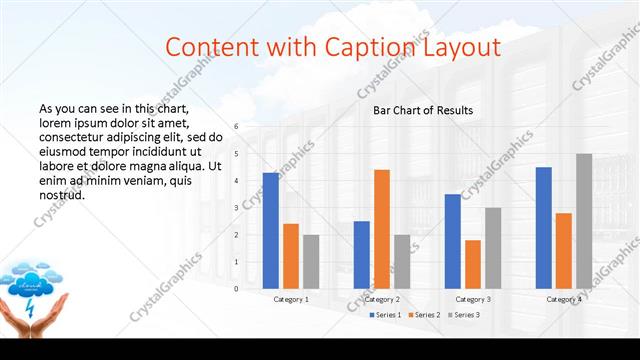 Content with Caption presentation slide layout