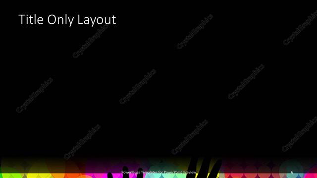 Title Only presentation slide layout