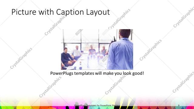 Picture with Caption presentation slide layout