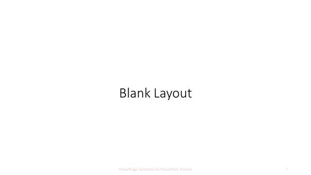 Blank presentation slide layout