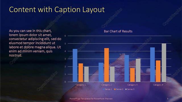 Content with Caption presentation slide layout