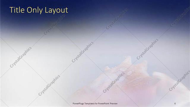 Title Only presentation slide layout