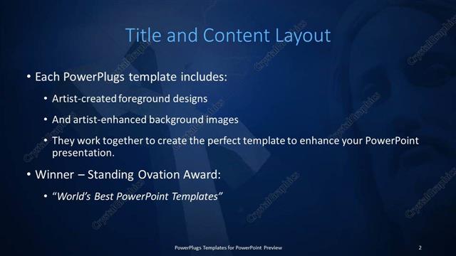 Title and Content presentation slide layout