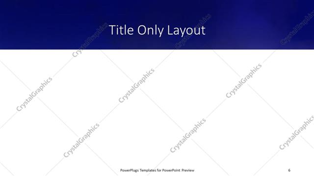 Title Only presentation slide layout