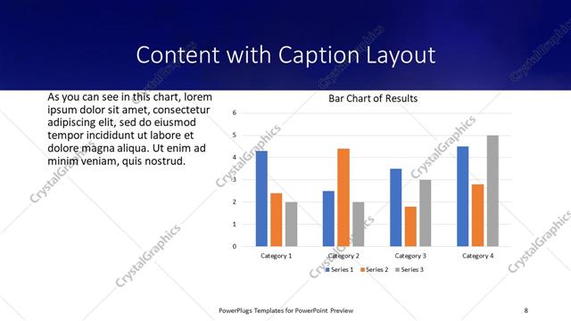 Content with Caption presentation slide layout