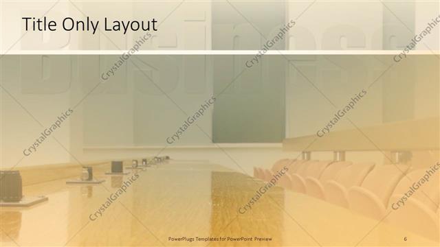 Title Only presentation slide layout