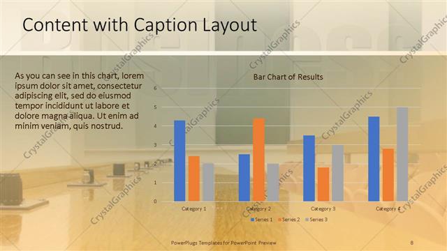 Content with Caption presentation slide layout