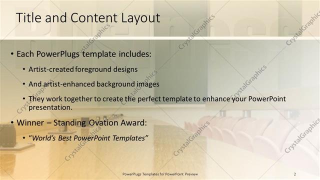 Title and Content presentation slide layout