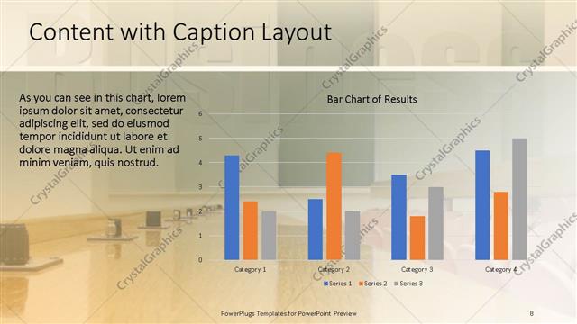 Content with Caption presentation slide layout