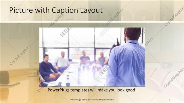 Picture with Caption presentation slide layout