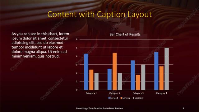 Content with Caption presentation slide layout