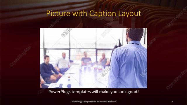 Picture with Caption presentation slide layout