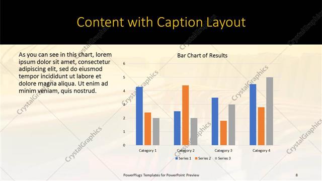 Content with Caption presentation slide layout