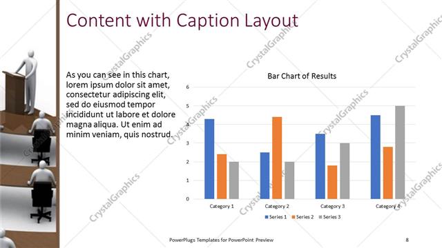 Content with Caption presentation slide layout