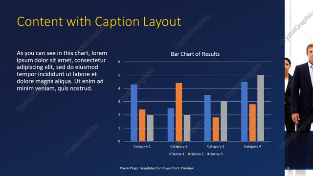 Content with Caption presentation slide layout