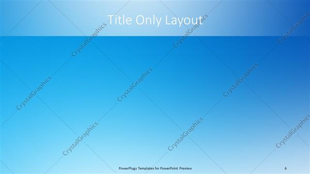 Title Only presentation slide layout