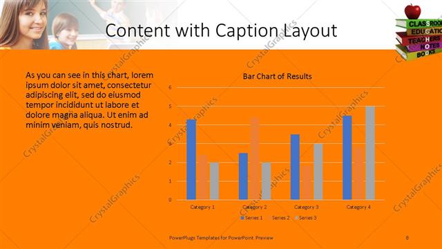 Content with Caption presentation slide layout
