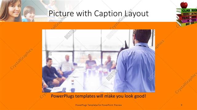 Picture with Caption presentation slide layout