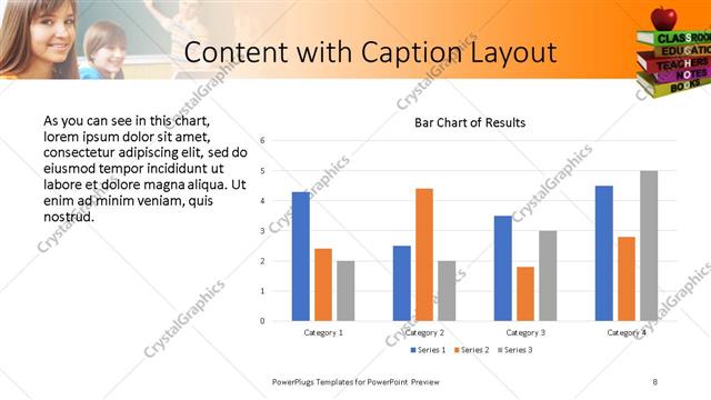 Content with Caption presentation slide layout