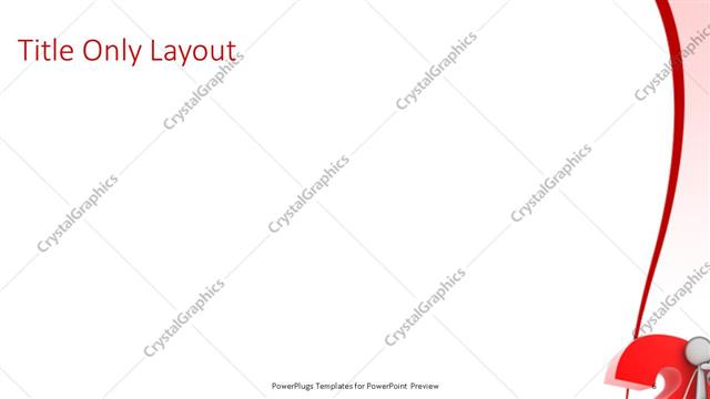 Title Only presentation slide layout