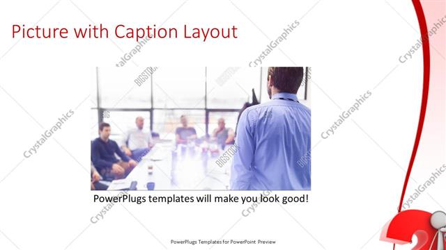 Picture with Caption presentation slide layout
