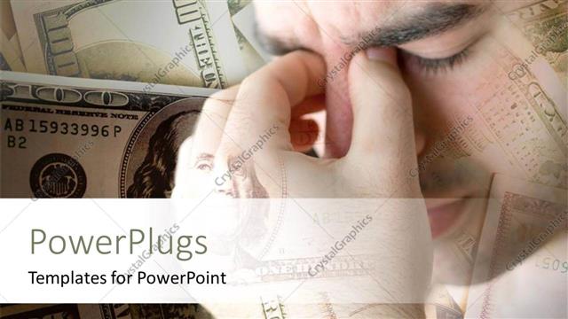  Presentation with loss - A confused person with a number of dollars