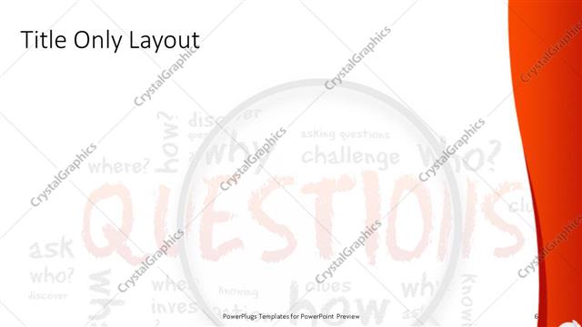 Title Only presentation slide layout