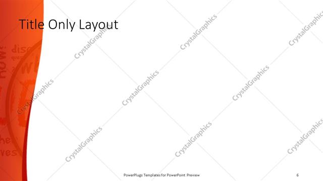 Title Only presentation slide layout