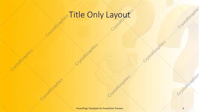 Title Only presentation slide layout
