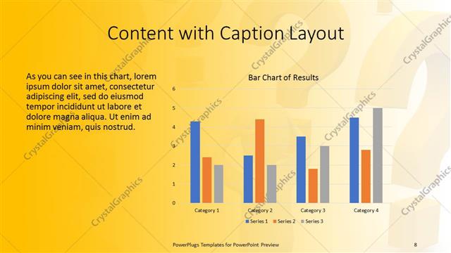 Content with Caption presentation slide layout