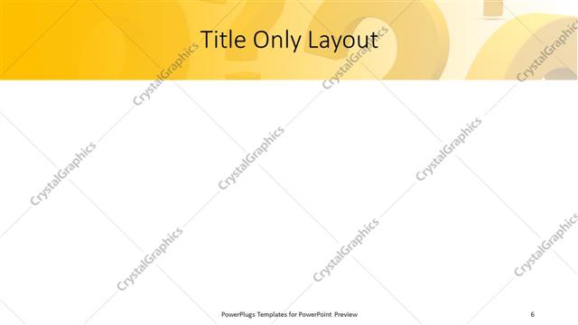 Title Only presentation slide layout