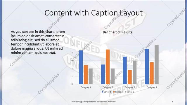Content with Caption presentation slide layout