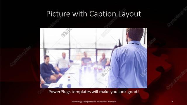 Picture with Caption presentation slide layout